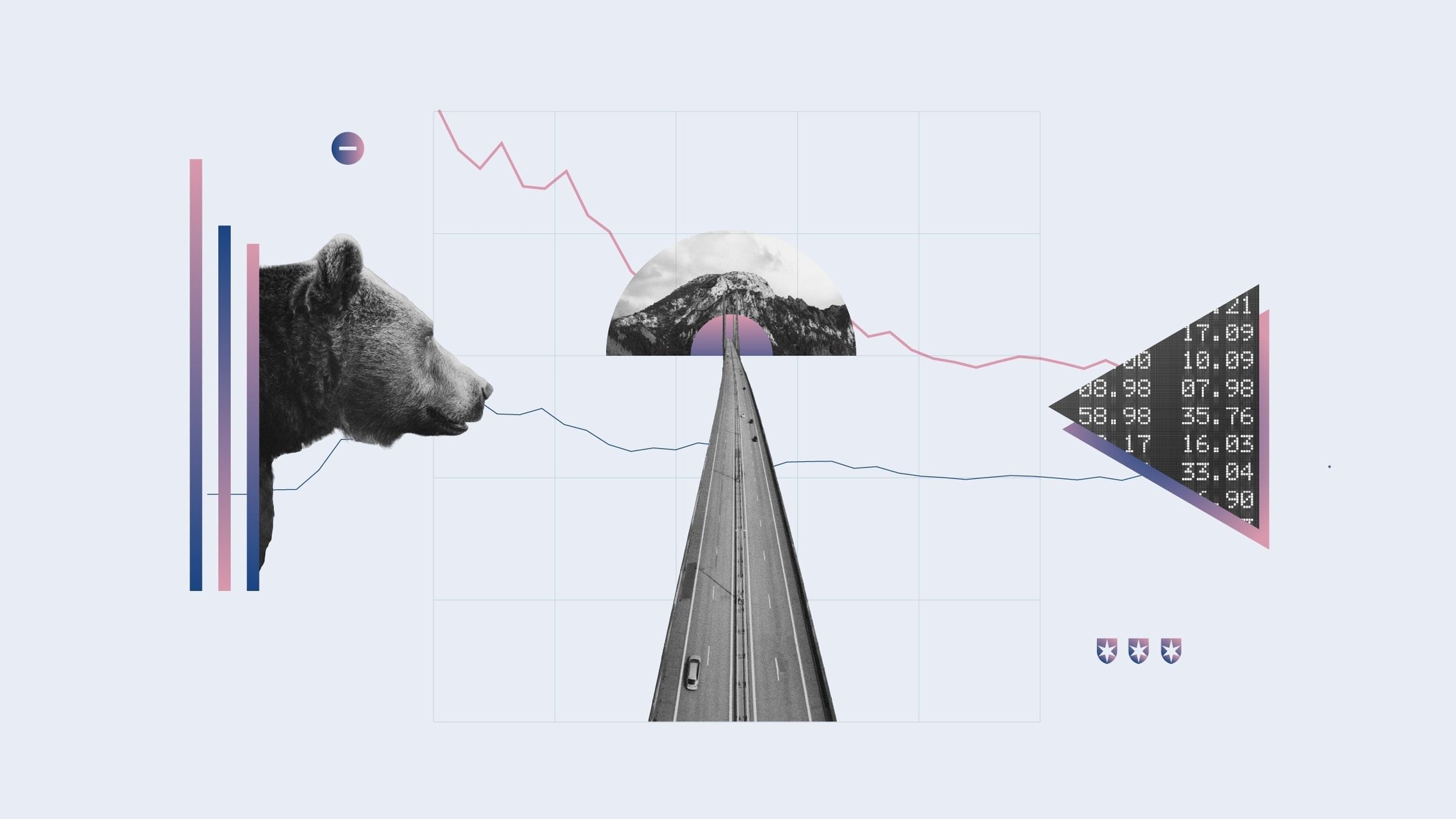 Bear market illustration